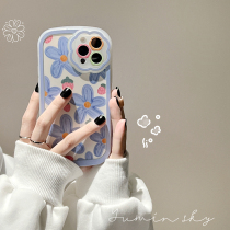 Apple 13 phone shell new iphone12promax strawberry oil painting flowers 13pro womens silicone gel small freshener 12 advanced senses 11promax lens full package 11