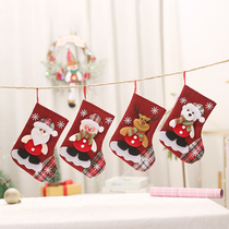New Christmas Socks Decoration Christmas Tree Hanging Accessories Gift Bags Snowman Seniors Christmas Socks Children Candy Bags
