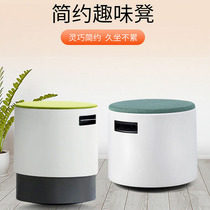 Creative tumbler stool Fun office rocking stool Leisure area Lifting round stool Fabric round stool Rocking chair