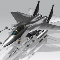 F15EX model aircraft fighter advanced simulation aircraft number Model finished 3D three-dimensional file multi-format conversion