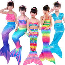 Childrens Mermaid Swimsuit Tail Fins Girls Princess Skirt Clothes Girls Baby Bikini Swimsuit set