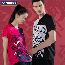 VICTOR Wickdo Victory new hot sale badminton uniform mens and womens sports T-shirt breathable quick-drying T10007