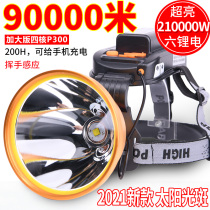 Headlight strong light charging super bright super long endurance outdoor waterproof LED hernia miner's lamp head-mounted quad-core P100