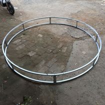 New wedding five ring song props iron ceiling decoration ring ring wedding T stage decorative line curtain shelf