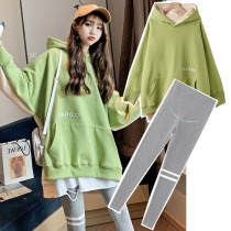 Pregnant Woman Blouses Suit Fashion Style Spring Dress Long Sleeves Bottom Jersey Net Red Sweatshirt Spring Autumn Money 2022 New Winter Style