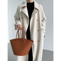 European station with long style wind clothes womens spring clothing 2022 new loose leisure Inn wind advanced covegling coat jacket
