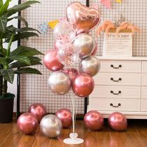 Floating balloon landing bracket balloon birthday decoration party column wedding Road welcome wedding room decoration scene layout