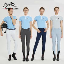 Summer ultra-thin equestrian breeches horse racing equipment horse riding clothes women's silicone non-slip competition equestrian pants for men and women