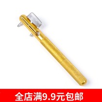 Fine copper-plated manual hook-up sub-line knotting device double-head pull-out needle knot needle-picking hook