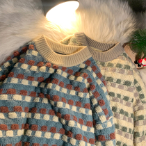 2021 Winter new sweater men thick Korean trend joker loose round neck pullover boy knitwear sweater