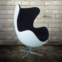 Nordic modern teacher swan egg shell chair casual sofa baking lacquered cashmere space capsule bubble lazy single chair