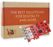 The latest TBS6904 four-connector input PCIe HD digital TV card broadcast card data receiving card