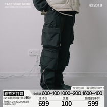COC CUBE 19AW military improved multi-pocket flight clip cotton pants