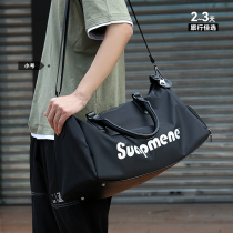 Mens Fitness Package Tidal Cards Advanced Senses Large Capacity Carry-on Travel Bag Travel Bag Luggage Bags Dry And Wet Separation