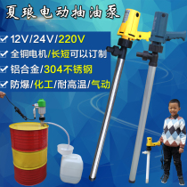 Xia Lang electric oil pump corrosion resistant chemical pump diesel pump barrel pump oil pump explosion-proof oil pump 220V