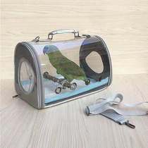 Parrot out backpack Xuanfeng laser hand bird space capsule shoulder outer belt bag transparent Starling cage carrying case