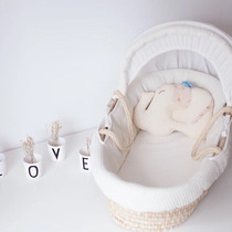 Baby cradle basket portable sleeping basket bed newborn portable basket baby recliner hand-woven