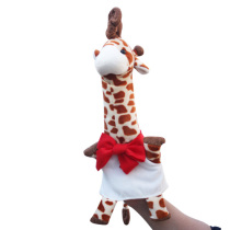 Giraffe Hand Puppet Children Toy Plush Animal Appeasement Glove Doll Nursery School Early Teach Performance Game Props