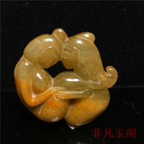 Thrift rural old jade high ancient jade Antique jade Old Xiuyu antique collection pieces of ancient jade jade pendant nostalgia