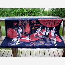 Miao characteristic batik horizontal wall painting Guizhou minority decorative painting ethnic style crafts cloth wall stickers