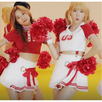 Cosmic girl cheerleading costume student jazz aerobics Annual Meeting group dance performance costume