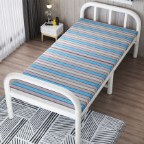 Folding bed single bed double bed iron bed lunch break available simple children adult rental house household bed wooden bed