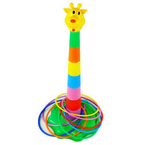 Childrens ring throwing Ring Ring giraffe ring stacked high traditional casual game educational toy