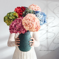 Eternal flower DIY material Hydrangea flower bouquet Nordic home dining table placed dried flowers shooting props to keep flowers