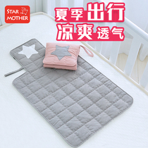 STARMOTHER Baby sepp Urine Mat Waterproof Washable Newborn Child Portable Out Change Diaper Mattress Pure Cotton