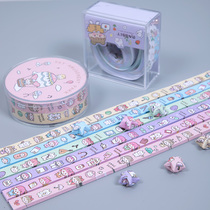 Plastic cartoon handmade Round Square acrylic transparent box student lucky star star origami strip origami
