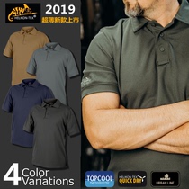 Helikon outdoor square collar summer tactical POLO shirt mens lapel short sleeve quick-drying perspiration T-shirt