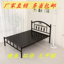  Simple Nordic double bed Wrought iron bed Iron frame steel bed Net red bed bed