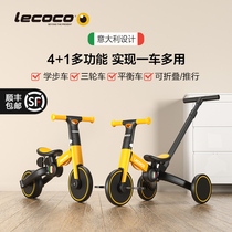 lecoco balance car Children 1 year old without foot pedal 2-3 sliding step baby bicycle two in one slippery children