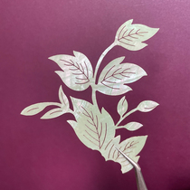 Colorful Abalone Shell Fragments Mechia Snail Platinum Sheet Inlay Lacquered Lacquer Painted Mobile Phone Shell Ancient Wind DIY Material Flowers