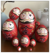 Japanese-style new Dharma Kaiyun Matryoshka 10-layer special gift decoration traditional craft pure handmade painting