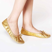 Nisha 5-layer soft sole teacher shoes multi-size flat shoes belly dance golden dance shoes women