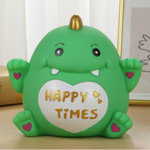 Large-capacity anti-fall dinosaur piggy bank can be stored in the piggy bank net Red personality children boys and girls graduation gifts