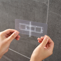 Toilet shelshelf patch wall-mounted powerful traceless adhesive-free adhesive sheet-linked shoe rack face pelvic frame accessories