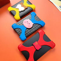Applicable Western number hard disk protective sleeve silicone gel soft cute Hijer mobile hard drive shockproof bag cover anti-fall X cover hard shell