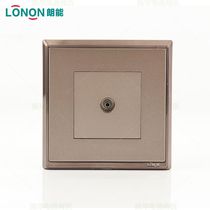 Lonononlangneng switch a TV socket panel S7 rose gold plating series official