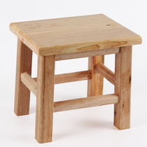 Wooden bathroom stool changing shoes stool low stool children solid wood small bench wooden stool living room household adult strong stool