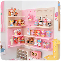 Wall decoration Hole board Childrens room Wall shelf Room desktop partition Storage layout ins wind
