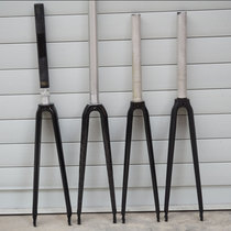 Tsunami front fork aluminum alloy carbon fiber fork all carbon half carbon front fork dead flying bicycle 700c New straight tube