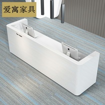 Paint paint front desk reception desk simple modern company office reception desk Beauty Salon Bar shop cashier counter