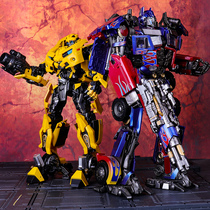 Genuine oversized black Mamba deformation Optimus mp pillar Bumblebee alloy gang car hand-made model boy toy