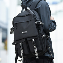 Double Shoulder Bag Mens Large Capacity Commuter Computer Package Business Casual Travel Backpack Early School Student School Bag Tide