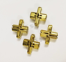 Hardware accessories hidden cross hinge invisible hinge folding door folding door dining table flap hinge zinc alloy female copper sleeve pin