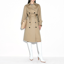 Riveted khaki windbreaker Handmade large lapel coat coat V213FYG029