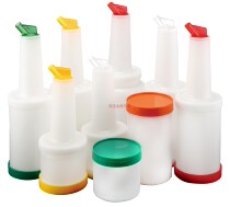Plastic sauce bottle ketchup salad sauce sauce bottle squeeze bottle long mouth squeeze pot commercial sauce bottle large sauce juicer bottle