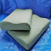  Public hair 04 pillow Olive green neck care cotton and linen fiber cotton cloth student adult genuine cervical spine pillow